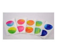 Ruban adhésif - MT CASA - Sticker rond - Aquarelle (watercolor) - 10 pcs - 5 cm x 5 cm G