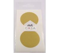 Ruban adhésif - MT CASA - Sticker rond - Doré (gold) - 10 pcs - 5 cm x 5 cm G