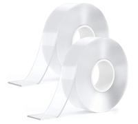 Ruban Adhésif Nano Double Face 5M Transparent Multifonctionnel Antidérapant Traceless Gel Réutilisable Lavable
