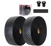 Ruban adhésif pour guidon de vélo, motif carbone ventilé, antidérapant, respirant, absorption des chocs en EVA, revêtement perforé antidérapant (noir)