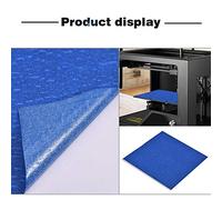 Ruban Adhésif pour Imprimante 3D Résistant aux Hautes Températures, 5 Pièces de Ruban Adhésif Puissant pour Lit Chaud D'imprimante 8,3 X 7,9 Pouces, Design élégant Bleu