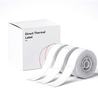 Ruban adhésif pour imprimante D11/D110/D101, 3 rouleaux de papier adhésif imperméable pour Niimbot D11, 15×30mm+15×50mm+12×40mm(White)