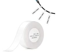 Ruban adhésif pour NIIMBOT D11/D110/D101 imprimante, 1 rouleaux (65Pcs au total) D11 Cable Thermal Sticker Labels Waterproof Anti-oil Paper for Cables White 12.5 * 109mm