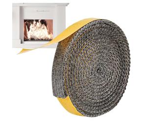 Ruban adhésif pour poêle - Bande thermocollante, revêtement de cheminée | Corde adhésive haute température, scellant de fenêtre durable pour chauffage à bois, réparation de verre aislam