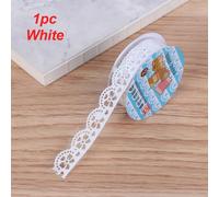 Ruban Adhésif Pour Scrapbooking 1 Rouleau Ruban De Masquage Fleur Pp Collant, Autocollant En Papier Dentelle, Artisanat Décoratif Pour Album, Bricolage