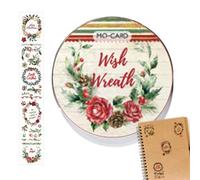 Ruban adhésif pour scrapbooking de Noël - Ruban d'emballage décoratif - Thème de Noël - Ruban adhésif étanche avec motifs de Noël - Ruban adhésif vintage de Noël pour journal intime, scrapbooking