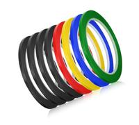 Ruban Adhésif pour Tableau Blanc, Set 8 Rouleaux de 3mm x 66m, Ruban de Marquage Auto-Adhésif Multicolore, Scotch Repositionnable pour Bureau École Maison et DIY