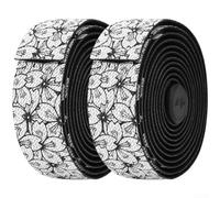Ruban adhésif pour vélo de 210 cm de long et 3 mm d'épaisseur | Longueur de 210 cm par rouleau, s'adapte aux barres plates, couverture complète, processus d'emballage facile (noir et blanc)