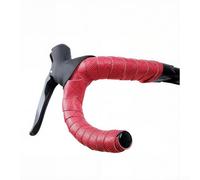 Ruban adhésif pour vélo de route en polyuréthane de qualité supérieure pour surface absorbant la transpiration avec rembourrage pour vélo 200 cm de long (rouge, 1 paire)