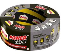 Pattex Power Tape, Ruban adhésif extra fort pour charges lourdes, Bande adhésive toilée tous supports, Rouleau adhésif étanche de 48 mm x 30 m, gris