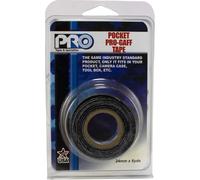 Ruban adhésif professionnel Pro Gaff Pro Pocket 24 mm x 5,4 m Noir