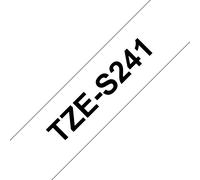 Ruban adhésif puissant Brother TZe-S241 / TZES241, noir sur blanc, 18 mm x 8 m