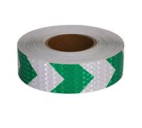 Ruban adhésif réfléchissant 5 cm x 50 m, bande de sécurité haute visibilité pour l'extérieur, convient pour les escaliers, les parkings, les véhicules et les marquages de danger