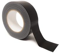 Ruban adhésif robuste | 48 mm de large x 50 m de long | Qualité industrielle - Ruban adhésif gaffer résistant pour l'intérieur et l'extérieur, ruban adhésif épais (noir)