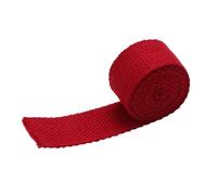 Ruban adhésif rouge de 2 cm de large, 10 m de long en polyester tissé uni, ruban de biais pour la fabrication de sacs et loisirs créatifs