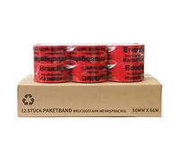 Ruban adhésif - Ruban d'emballage - Ruban d'emballage avec indication sur ruban (risque de rupture - Attention : ne pas jeter - Attention verre fragile - Manier avec soin - Fragile) (12)