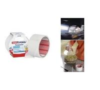 tesa extra Power Ruban Adhésif Transparent - Adhésif Duct Tape Imperméable pour la Réparation de Verre Fissuré ou de Matières Plastiques - 10 m x 50 mm - Transparent