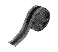 Ruban adhésif thermocollant pour jeans et pantalons, sans solution de couture, ruban adhésif de fusion de tissu pour réparation de vêtements, sangle en polyester, ourlet réglable (noir)