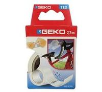 Adhésif - GEKO - 19 mm x 2.7 m - Tissu plastifié - Blanc - Résistant à l'eau