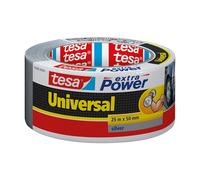 tesa Ruban adhésif toilé extra Power 56388-00000-16 – 25 m x 50 mm, argent, caoutchouc, 1 pc