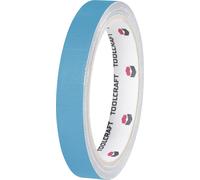 Ruban adhésif toilé HEB15L10BC TOOLCRAFT HEB15L10BC bleu (L x l) 10 m x 15 mm adhésif thermofusible