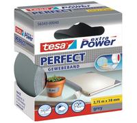 tesa Ruban adhésif toilé extra Power Perfect – Réparation, fixation – Gris 2,75 m x 38 mm