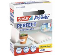 Ruban adhésif toilé tesa® extra Power tesa 56341-00028-03 blanc (L x l) 2.75 m x 19 mm caoutchouc 1