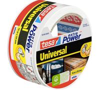 tesa Ruban adhésif toilé extra Power 56348-00005-05 blanc 10 m x 50 mm caoutchouc 1 pièce