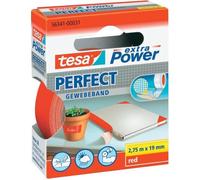 Ruban adhésif toilé - TESA - Super résistant - 2,75m x 19mm - Rouge