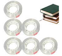 Ruban adhésif transparent pour violoncelle - 6 rouleaux de ruban polypropylène | Rouleaux de rubann adhésif en cellophane de 5,4 à 0,7 pouces de large, rubans de papeterie pour magasin de fleurs, bure