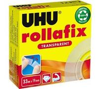 UHU Ruban adhésif Rollafix Transparent 33 m x 19 mm