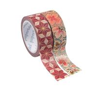 Ruban adhésif Washi Hishi/Filigrane Floral Ivoire
