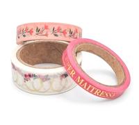 Ruban adhésif Washi-tape Super Maitresse 3 pièces