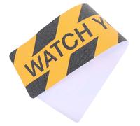 Ruban Adhésif Watch Your Step pour Marches, Motif Antidérapant | PVC et Pet, Pose Facile Adhésif, Usage Intérieur et Jardin, Design Décoratif, Résistant à L’usure
