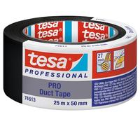 Ruban adhésif toilé "74613" noir 25M x 50MM TESA