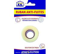 Ruban Anti Fuites Blanc-25 mm x 3 m - Extrême Tape 1153 ATMOS PRODUCTS - Ruban silicone auto-fusionnant pour toute maintenance ou réparations et pour isolation électrique.