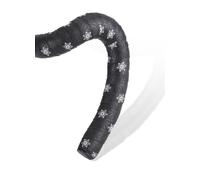 Ruban Antidérapant Antichoc Pour Guidon De Vélo De Route,Bande Durable Avec Pu Anti-Vibration Rond,1 Paire -Star Blanc