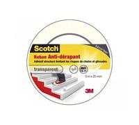 Ruban antidérapant de SCOTCH, une face L.5 m x l.25 mm transparent