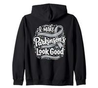 Ruban argenté « I Make Parkinson's Look Good Awareness » Sweat à Capuche