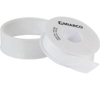 Ruban au ptfe blanc 12mmx12mx0.1mm homologue gaz MIARCO - 20568