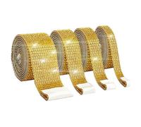 Ruban Auto-Adhésif En Strass De Cristal, 4 Rouleaux De Ruban Scintillant Pour L'artisanat D'art, Décoration De Voiture