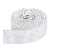 Ruban auto-adhésif en strass, Ruban de perles demi-cercle ABS blanc pur, accessoires vêtements en rouleau, bijoux à faire soi-même for l'artisanat artistique DIY(30mm)