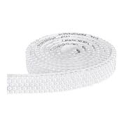 Ruban auto-adhésif en strass, Ruban de perles demi-cercle ABS blanc pur, accessoires vêtements en rouleau, bijoux à faire soi-même for l'artisanat artistique DIY(15mm)