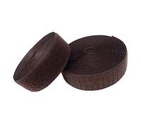 Ruban auto-agrippant à coudre 25 mm, bandes de fixation non adhésives en nylon (café, 25 mm x 9,1 m)