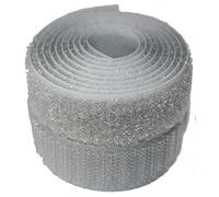 Ruban auto-agrippant argenté 20 mm Alfatex® de marque fournie par les sociétés Velcro - Différentes longueurs (longueur : 2 m)