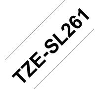 Ruban auto-laminé Brother TZe-SL261 / TZESL261, noir sur blanc, 36 mm x 8 m