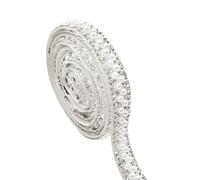 Ruban autocollant en strass - 4 m x 1 cm - Ruban autocollant en strass - Ruban à paillettes pour décoration de miroir - Pour bricolage et travaux manuels