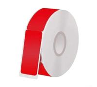 Ruban autocollant imperméable pour câble thermique pour imprimantes, étiquettes de câble réseau résistantes aux déchirures et étiquettes d'identification de fil de fibre (rouge)