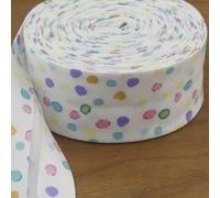 Ruban Biais en Coton de 30 mm x 5 mètres, Couleur Unie, pour Couture, Bricolage, Fait Main
