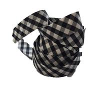 Ruban biais replié 20 mm coloris vichy noir Vendu par 6 mètres Coton Polyester